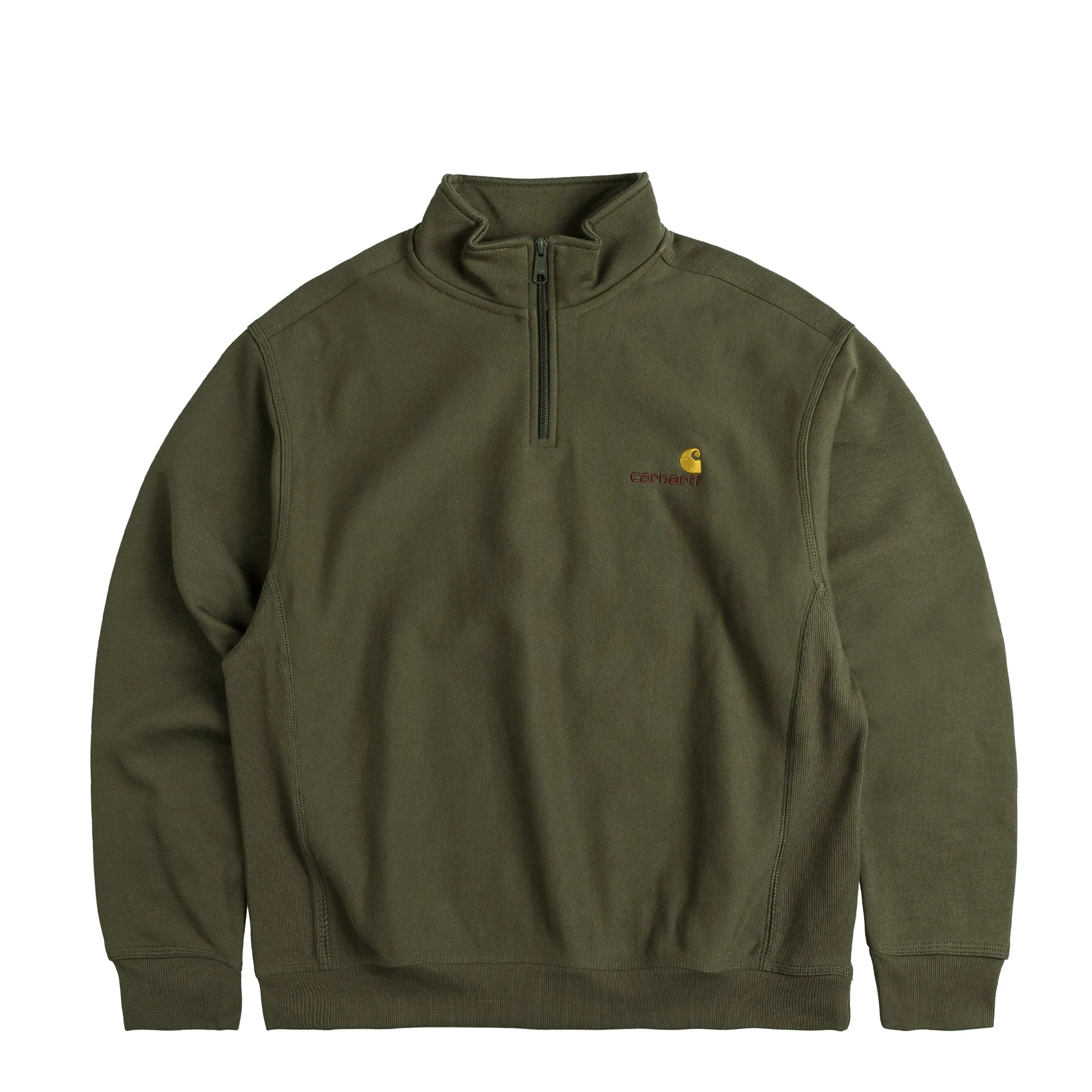 Carhartt WIP Half Zip American Script Sweat sold by Asphalt Gold