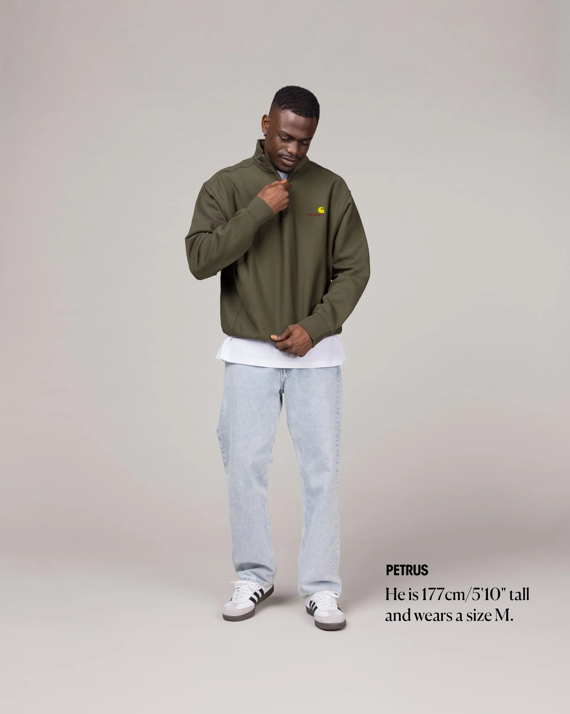 Carhartt WIP Half Zip American Script Sweat sold by Asphalt Gold product image thumbnail 2