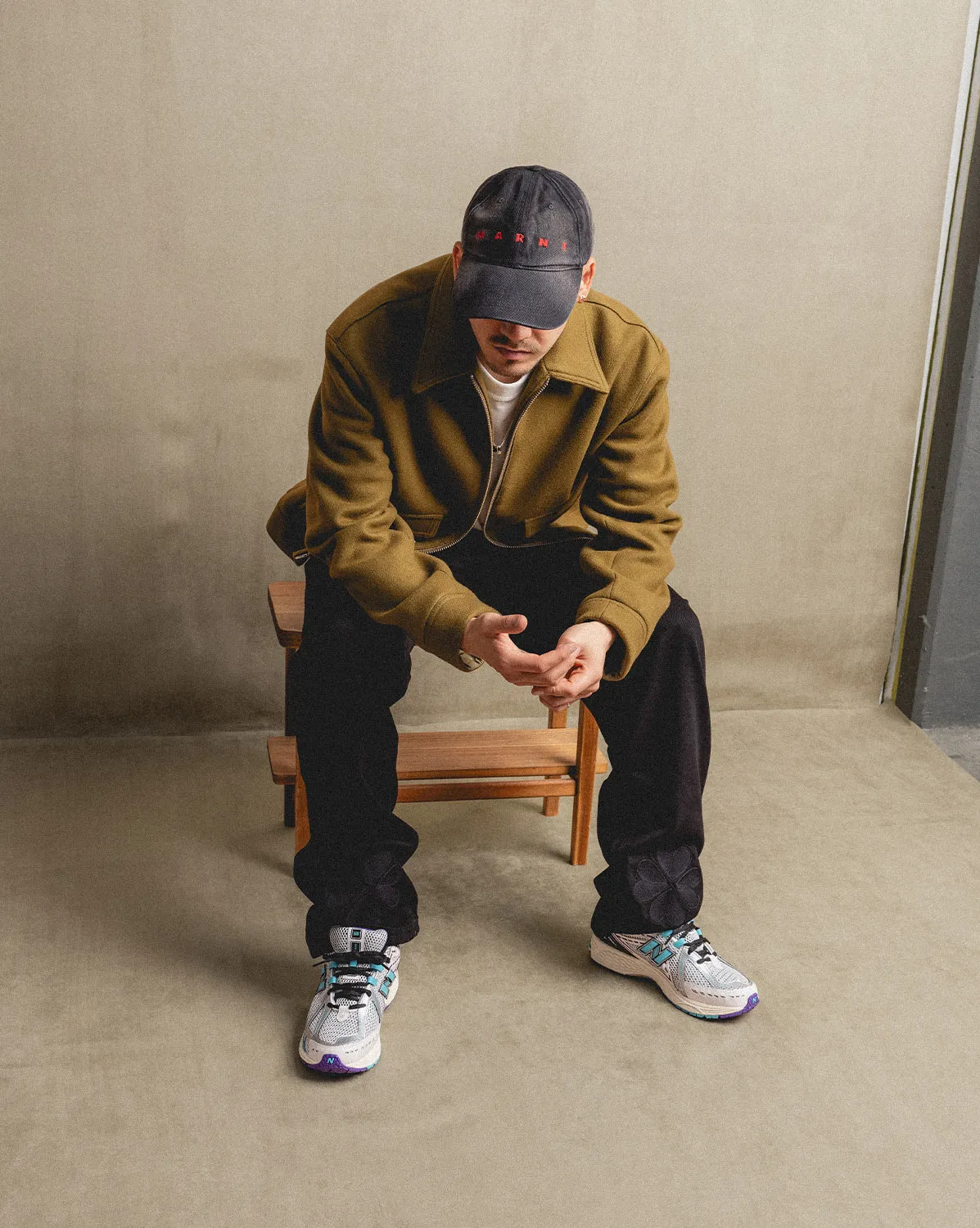 Marni Bleached Cotton Bull Denim Cap sold by Asphalt Gold product image thumbnail 5