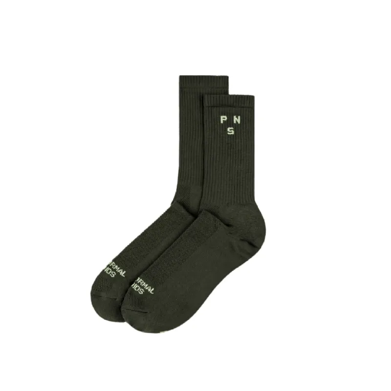 Pas Normal Studios Off-Race Ribbed Socks sold by Asphalt Gold