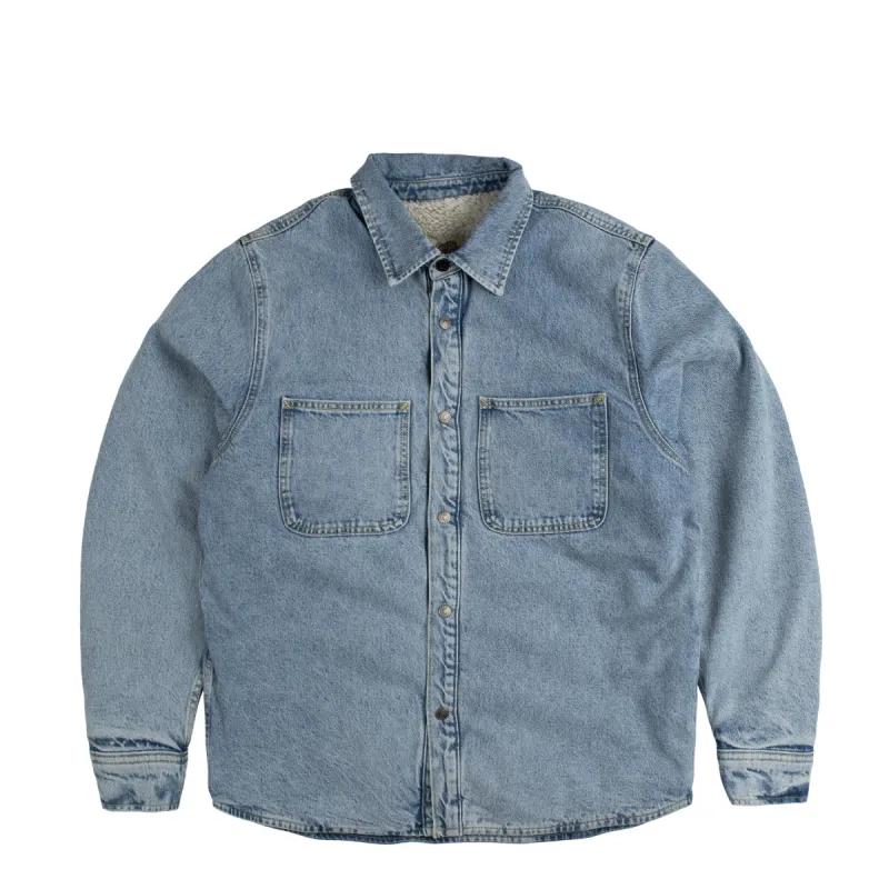 Stussy Sherpa Lined Denim Shirt sold by Asphalt Gold