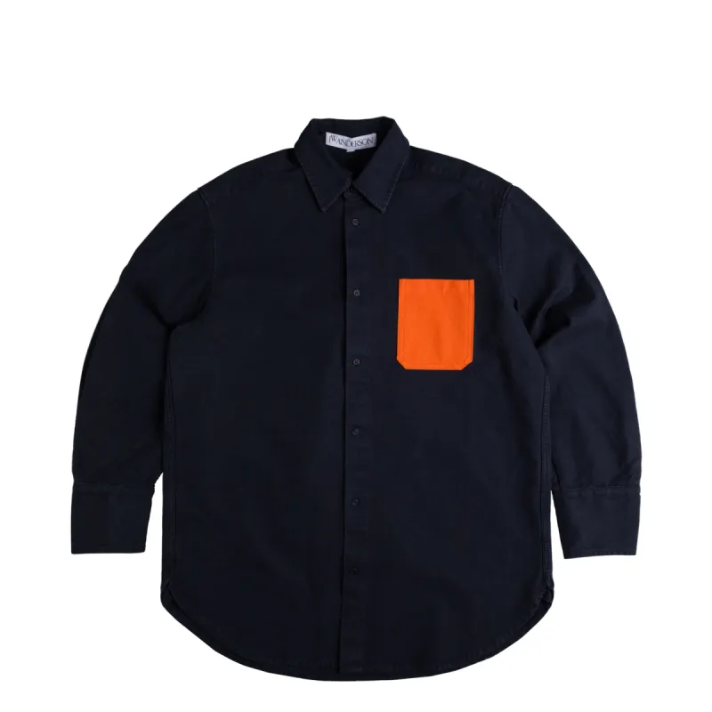 JW Anderson Oversized Contrast Pocket Shirt sold by Asphalt Gold