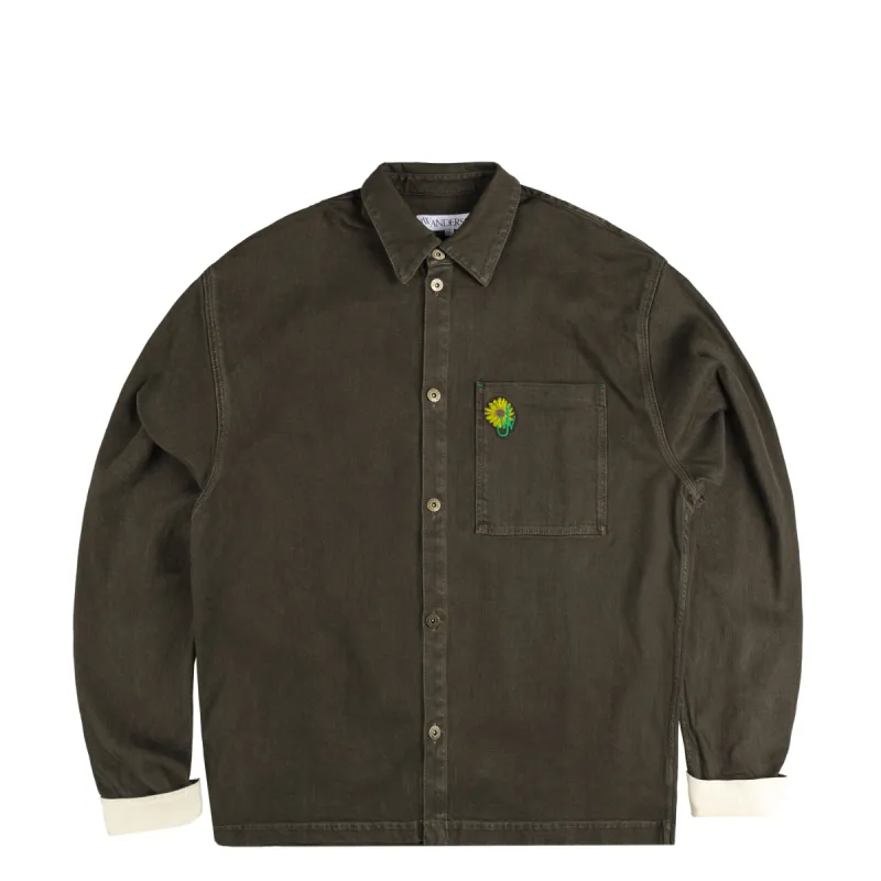 JW Anderson Oversized Contrast Cuff Shirt sold by Asphalt Gold