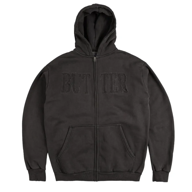 Butter Goods Fabric Applique Zip Hoodie sold by Asphalt Gold