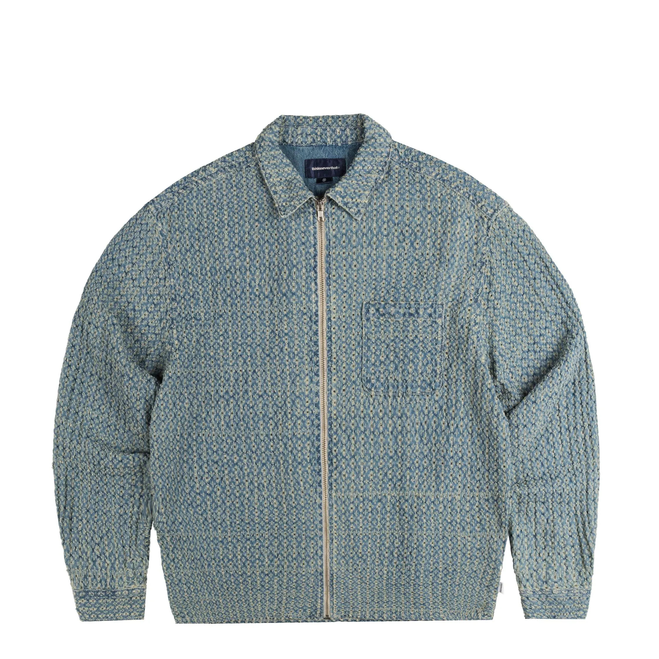 thisisneverthat Damaged Denim Shirt sold by Asphalt Gold