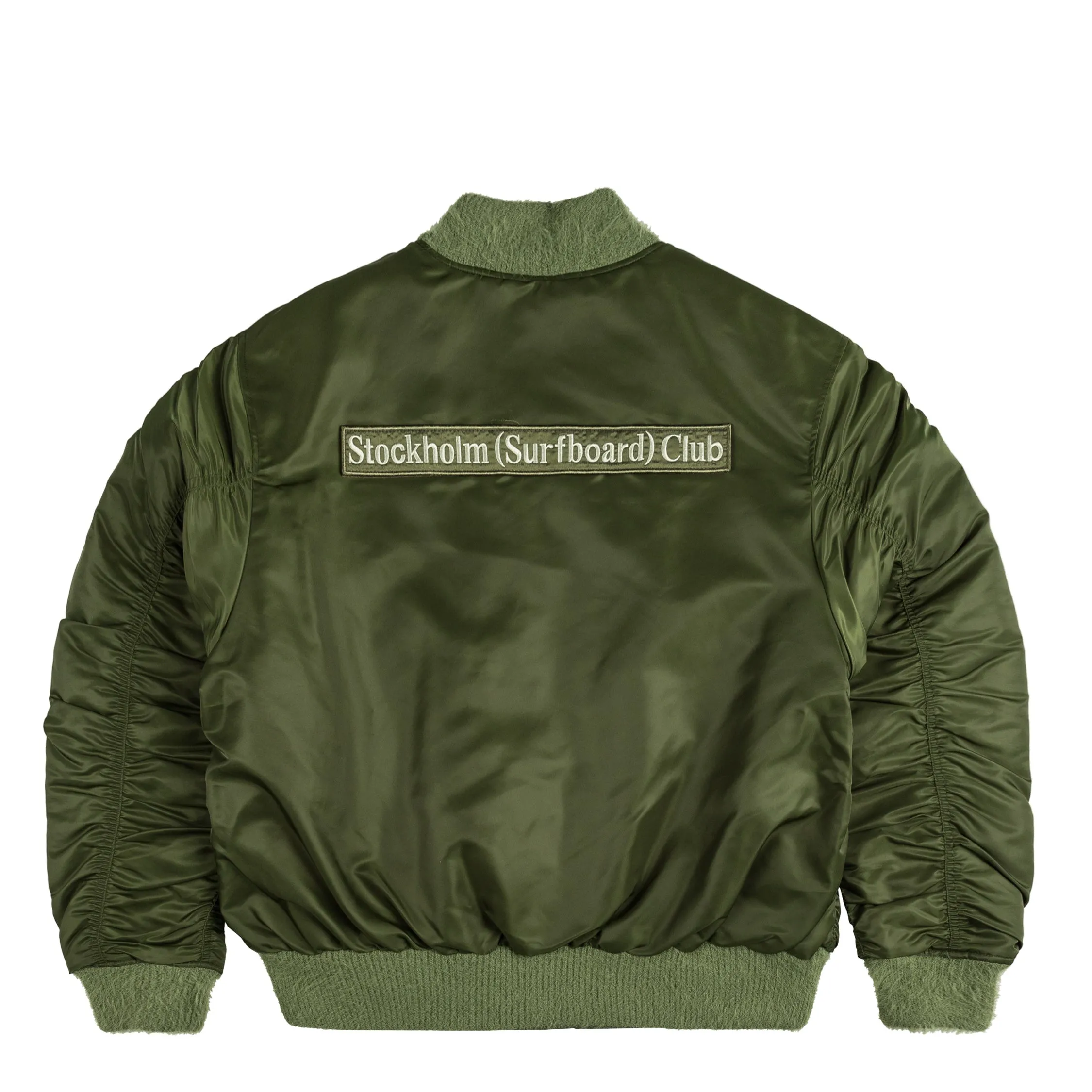 Stockholm Surfboard Club Nylon Bomber Jacket sold by Asphalt Gold