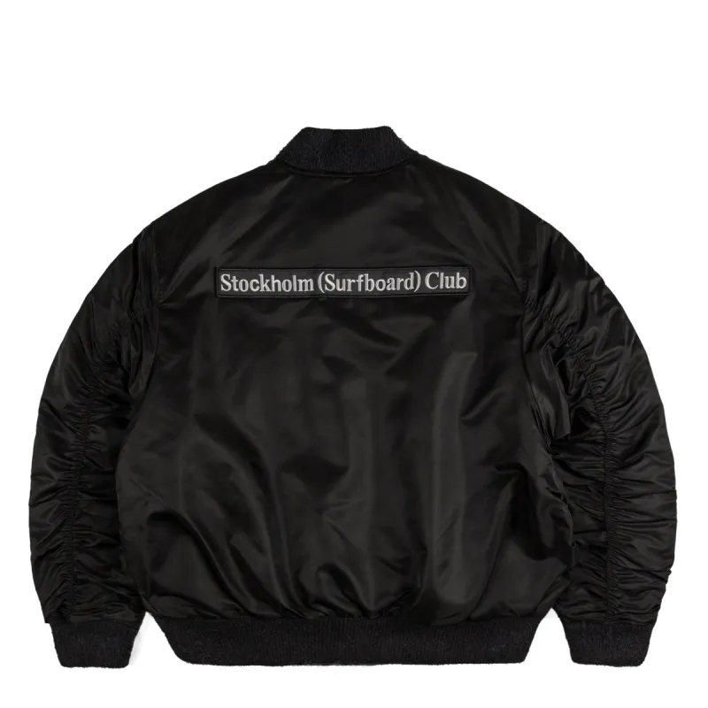 Stockholm Surfboard Club Nylon Bomber Jacket sold by Asphalt Gold