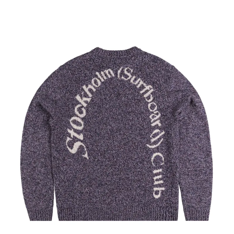 Stockholm Surfboard Club Knitted Logo Sweater sold by Asphalt Gold
