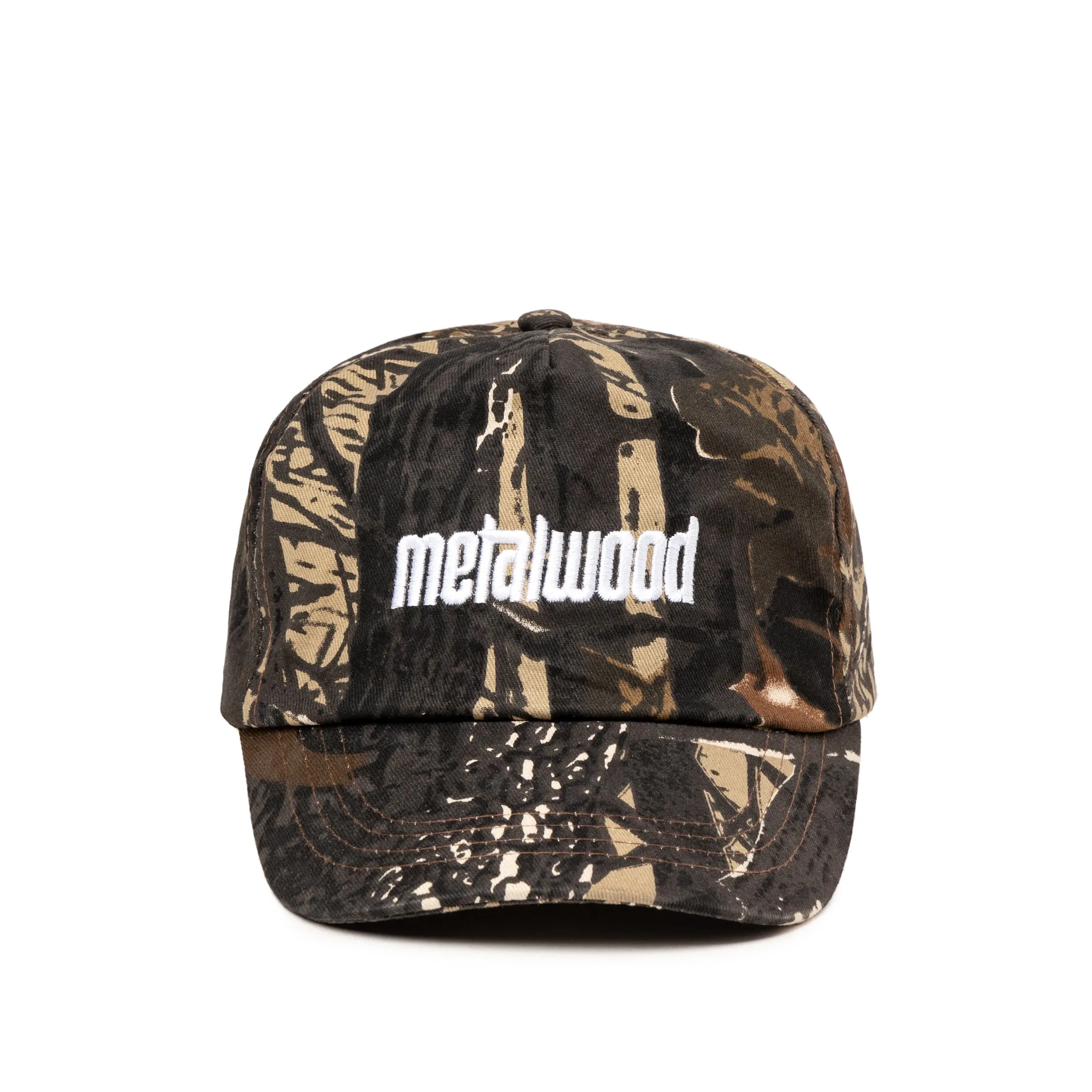 Metalwood Metal Logo 5-Panel Hat sold by Asphalt Gold