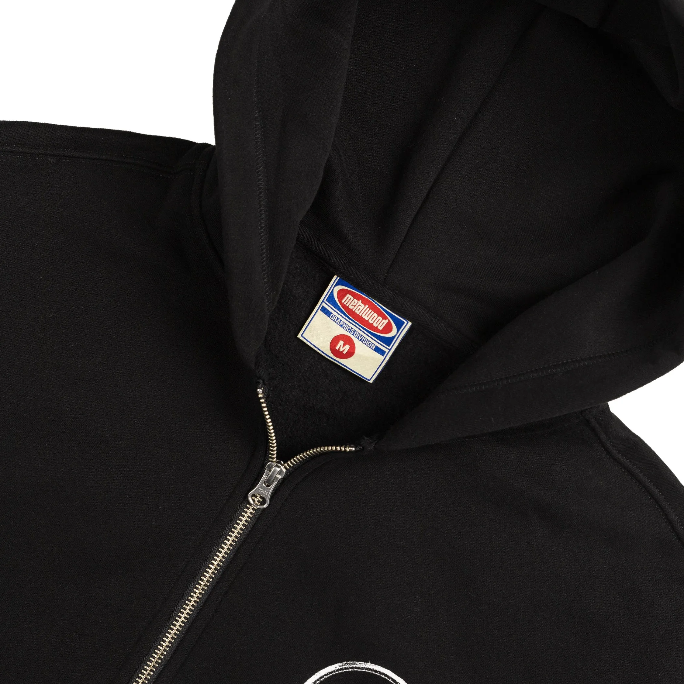 Metalwood Club 74 Zip Hooded Sweatshirt sold by Asphalt Gold product image thumbnail 5