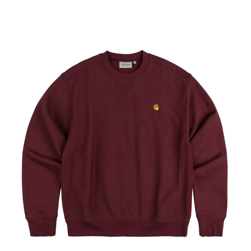Carhartt WIP American Script Sweat sold by Asphalt Gold