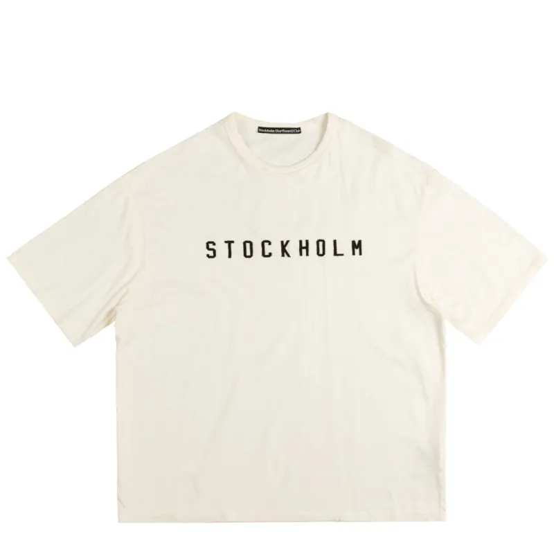Stockholm Surfboard Club Patch Logo T-Shirt sold by Asphalt Gold