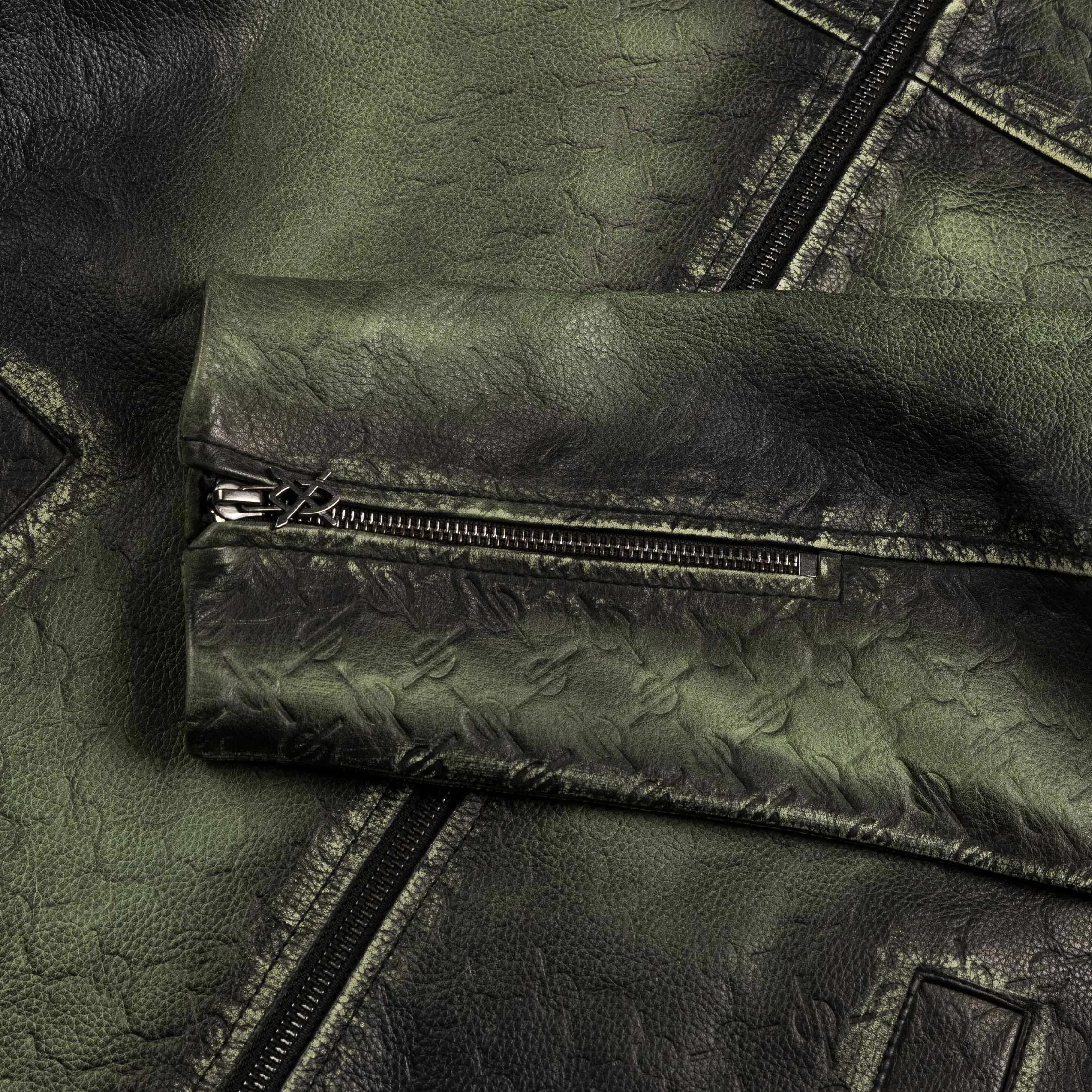 Daily Paper Silence Monogram Leather Jacket sold by Asphalt Gold product image thumbnail 4