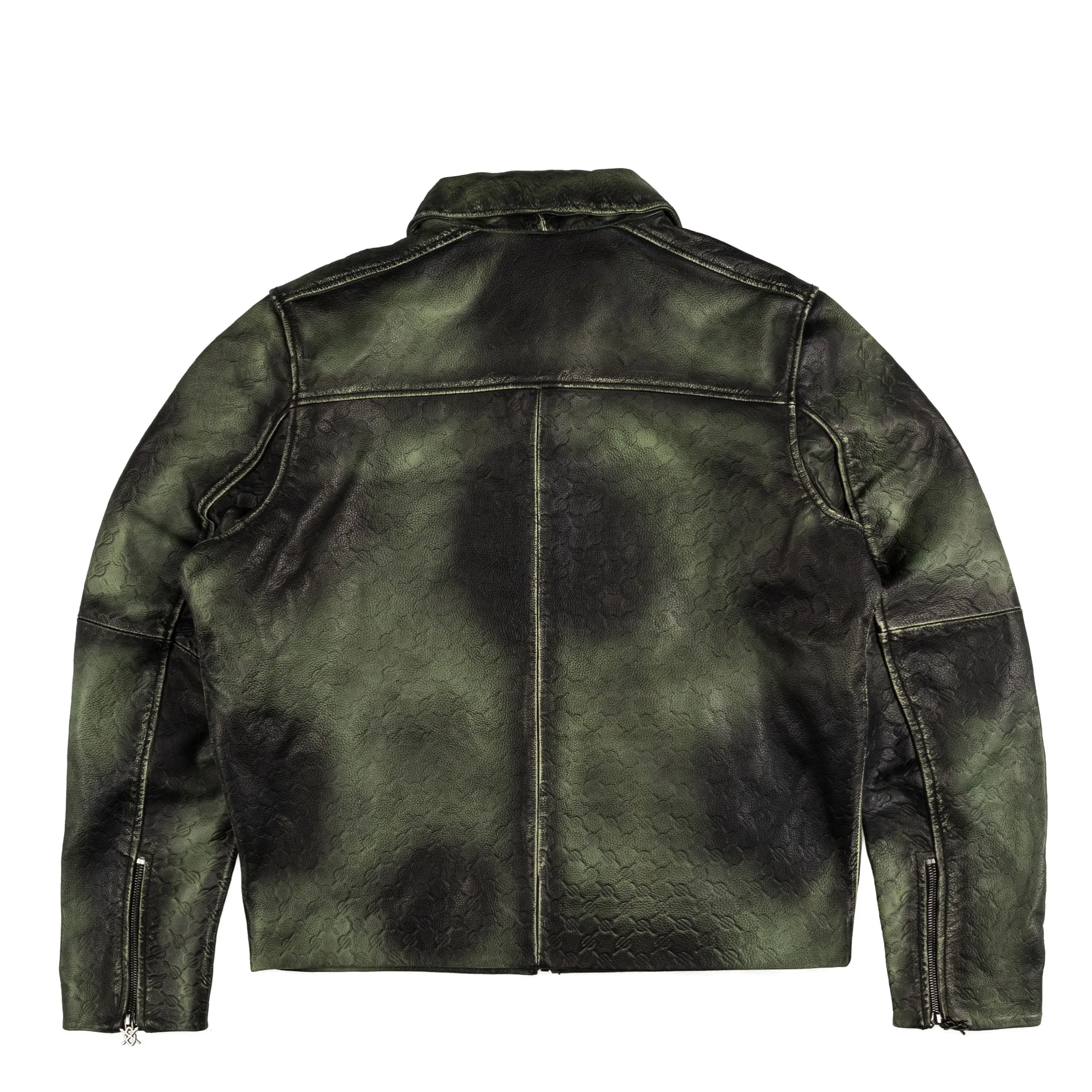 Daily Paper Silence Monogram Leather Jacket sold by Asphalt Gold product image thumbnail 2