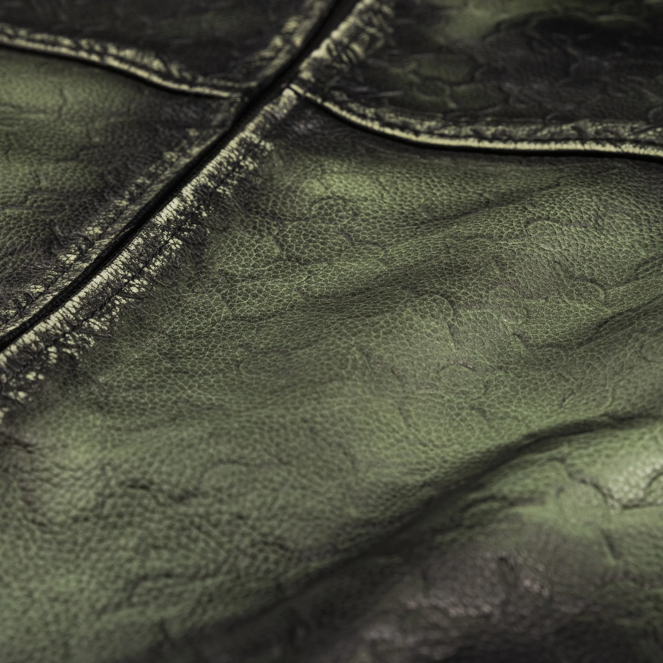 Daily Paper Silence Monogram Leather Jacket sold by Asphalt Gold product image thumbnail 5