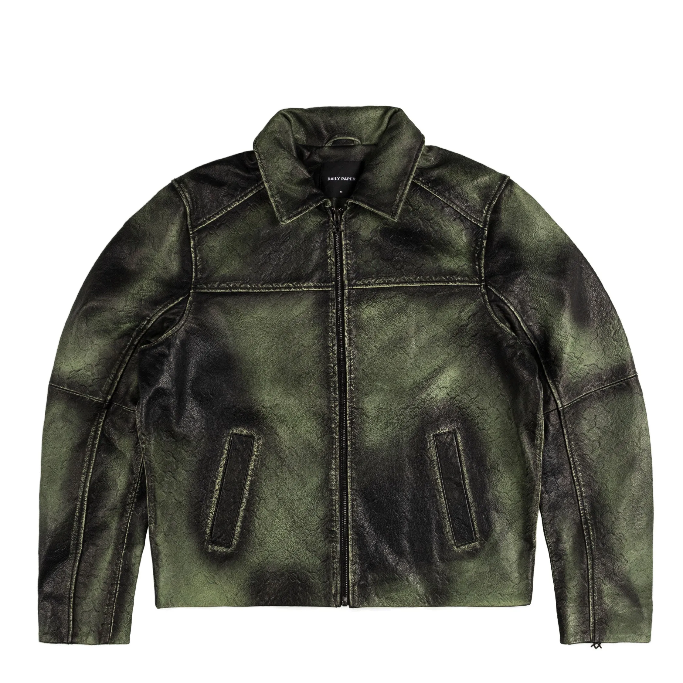 Daily Paper Silence Monogram Leather Jacket sold by Asphalt Gold