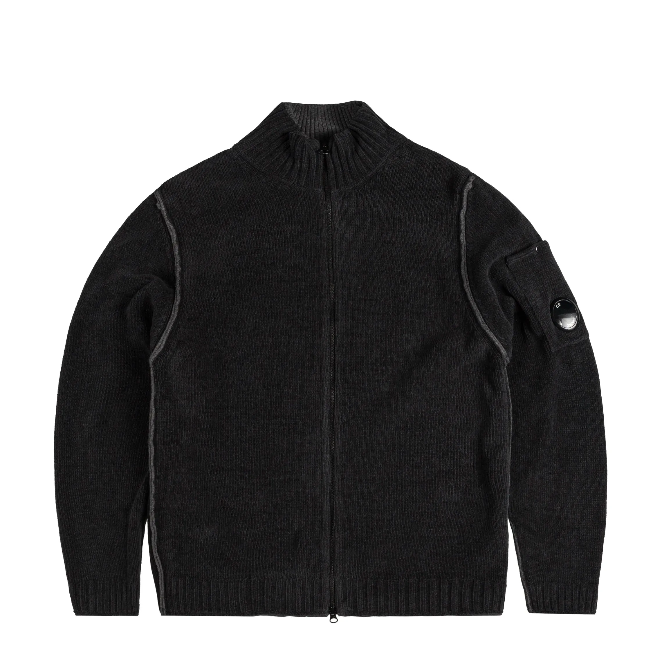 C.P. Company Brushed Emerized Quarter-Zip Sweatshirt sold by Asphalt Gold