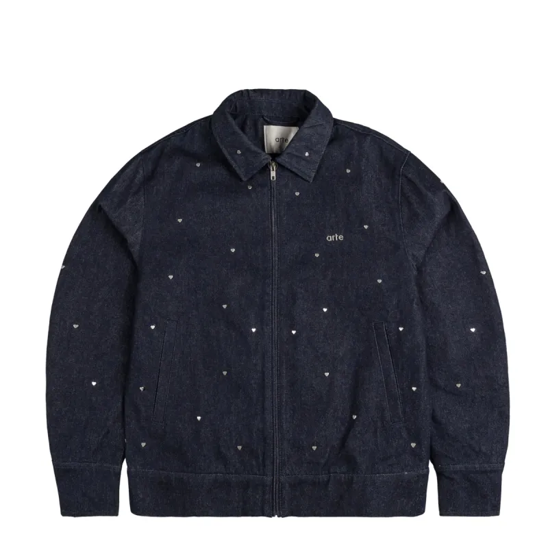 Arte Antwerp Heart Denim Jacket sold by Asphalt Gold