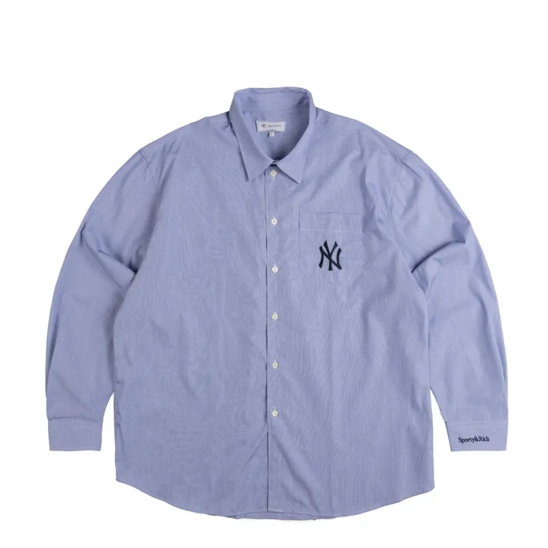 Sporty & Rich x '47 & The New York Yankees Serif Oversized Shirt sold by Asphalt Gold