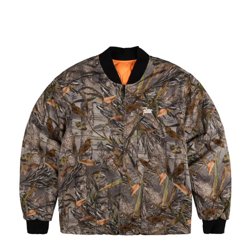 Patta Nature Print Reversible Canvas Bomber Jacket sold by Asphalt Gold