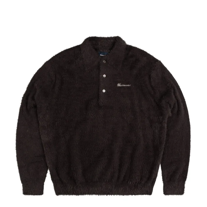 thisisneverthat SCT-Logo Shaggy Knit Polo sold by Asphalt Gold