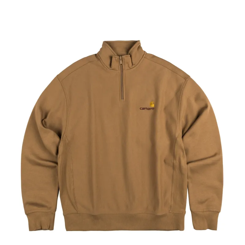 Carhartt WIP Half Zip American Script Sweat sold by Asphalt Gold