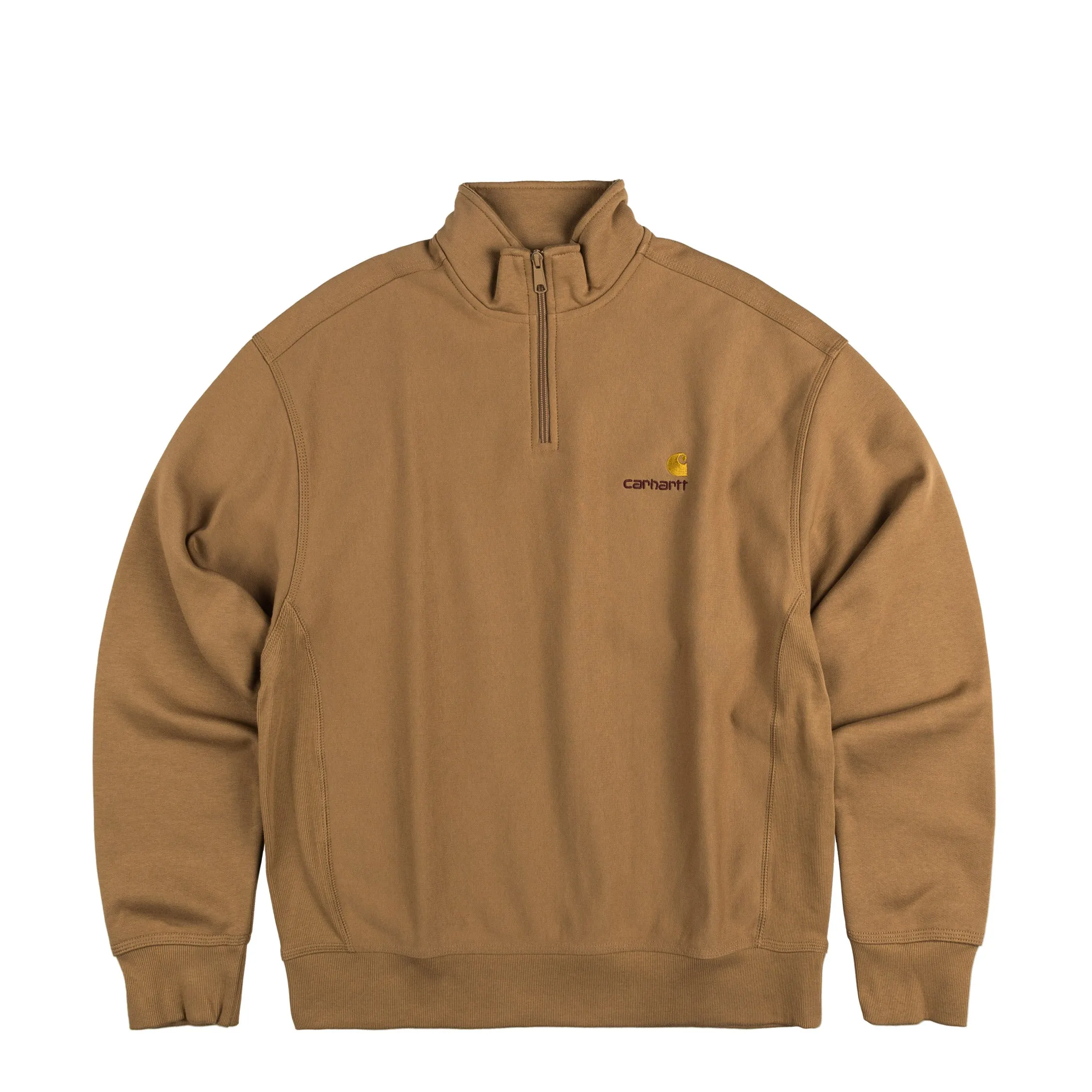Carhartt WIP Half Zip American Script Sweat sold by Asphalt Gold