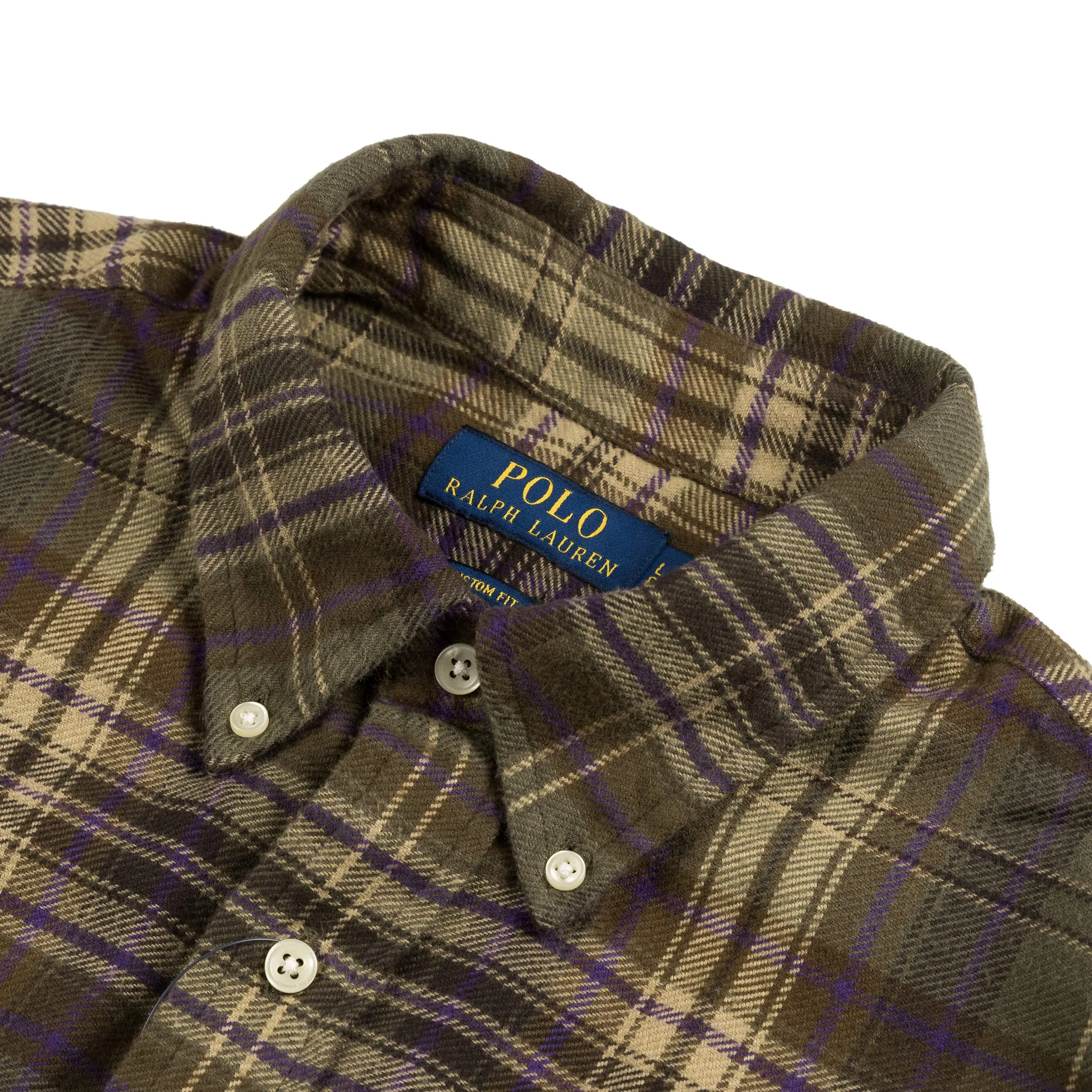 Polo Ralph Lauren Custom Fit Plaid Brushed Flannel Shirt sold by Asphalt Gold product image thumbnail 2