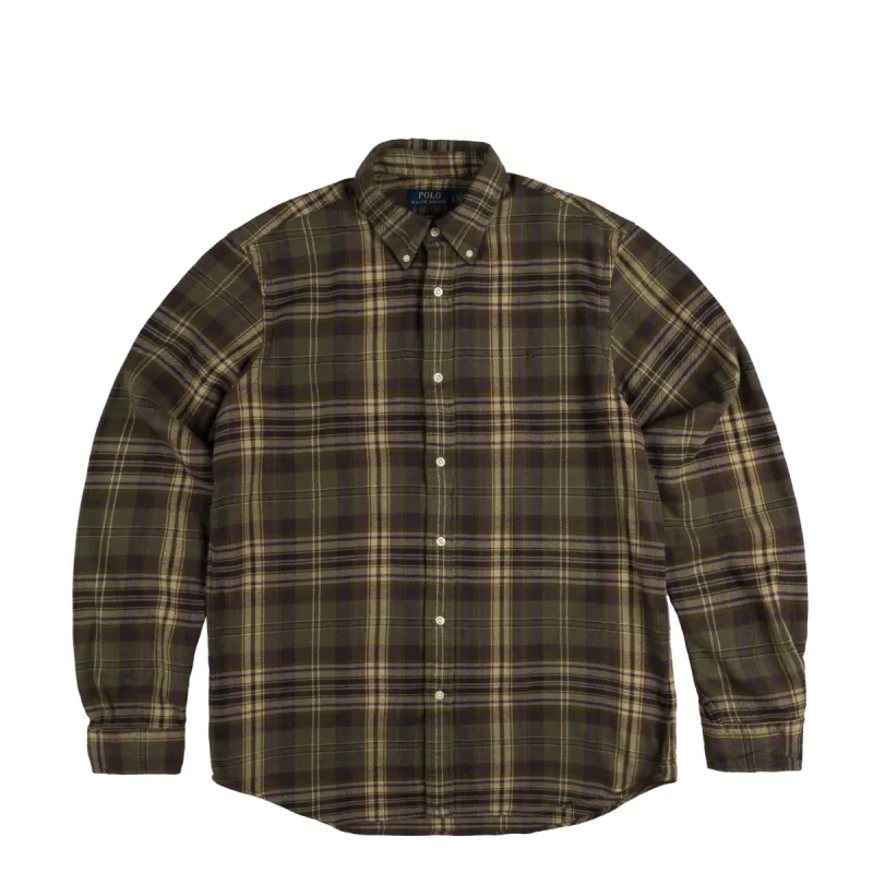 Polo Ralph Lauren Custom Fit Plaid Brushed Flannel Shirt sold by Asphalt Gold