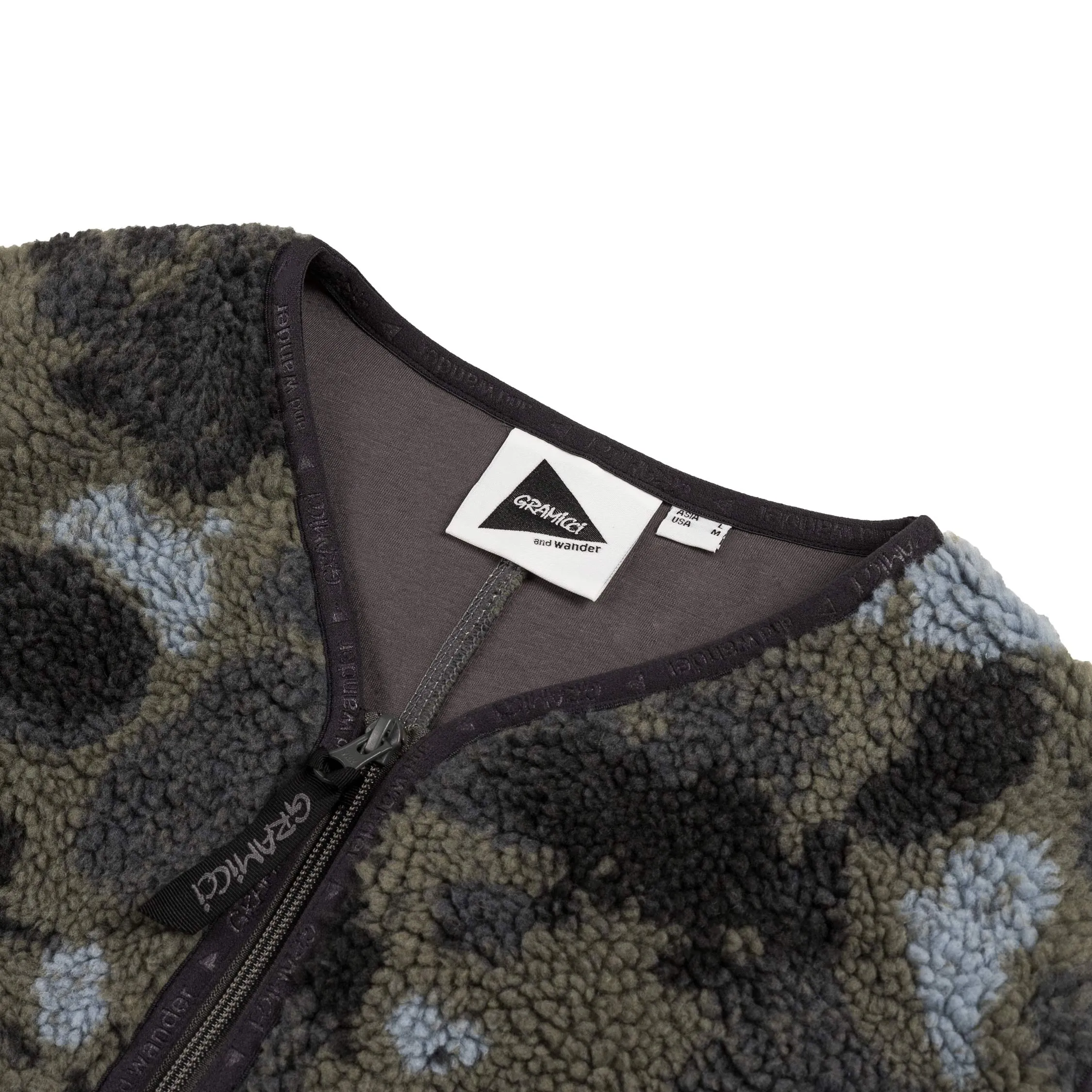 Gramicci x And Wander JQ Tape Fleece Vest sold by Asphalt Gold product image thumbnail 2