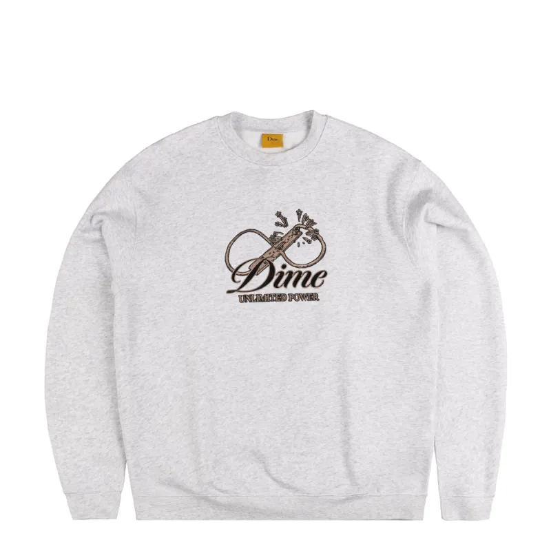 Dime Cursive Power Crewneck sold by Asphalt Gold