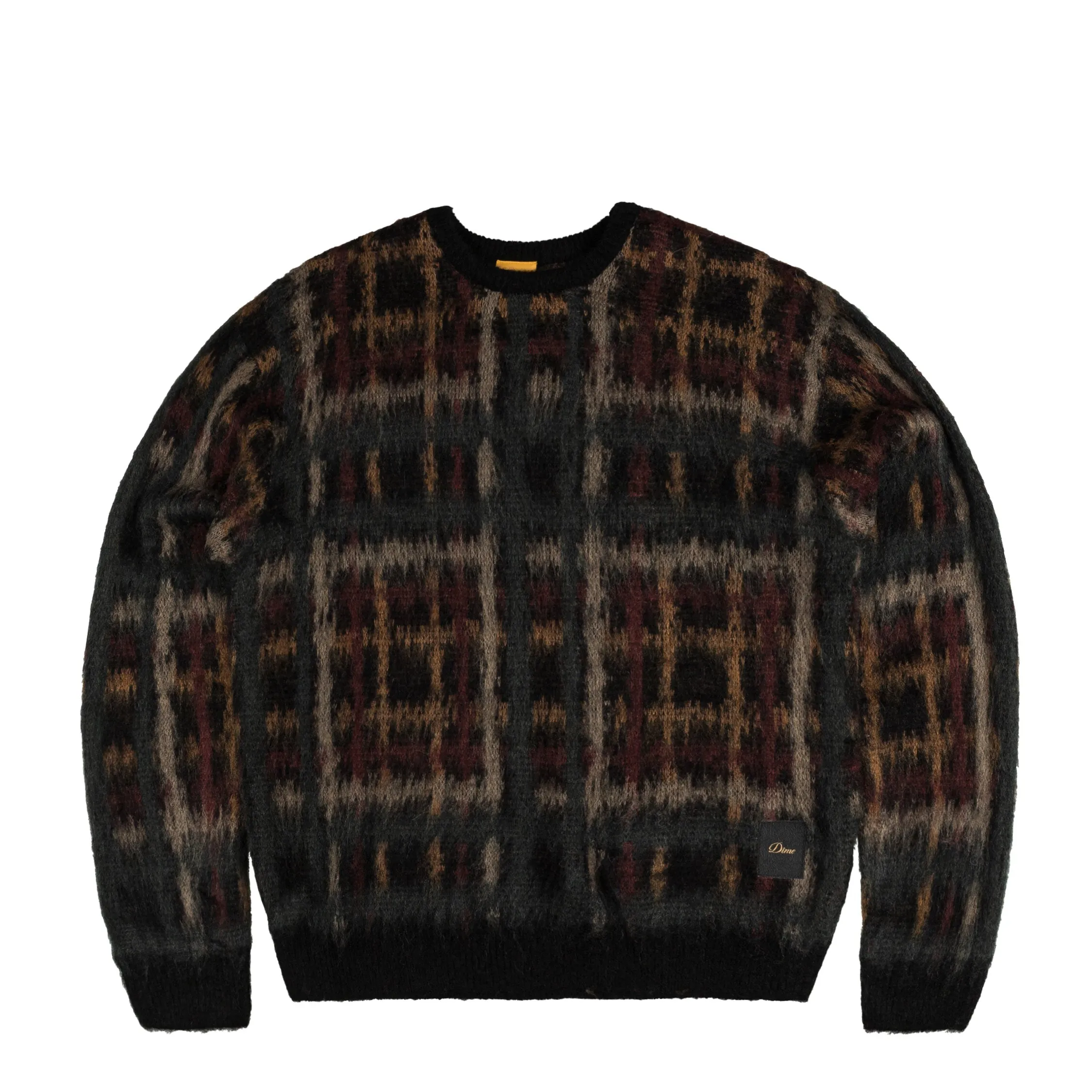 Dime Plaid Mohair Knit sold by Asphalt Gold