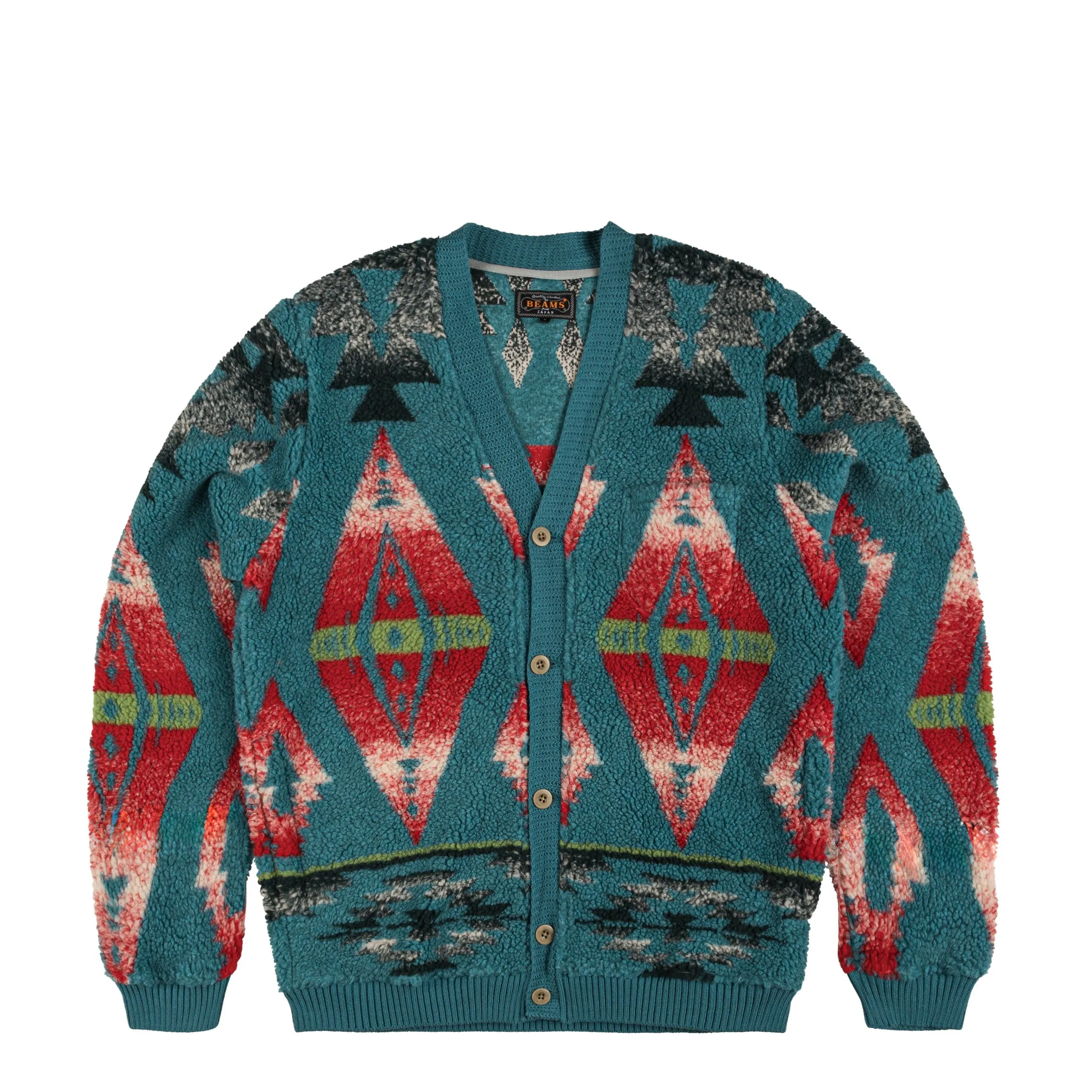 Beams Plus Cardigan Boa Jacquard sold by Asphalt Gold