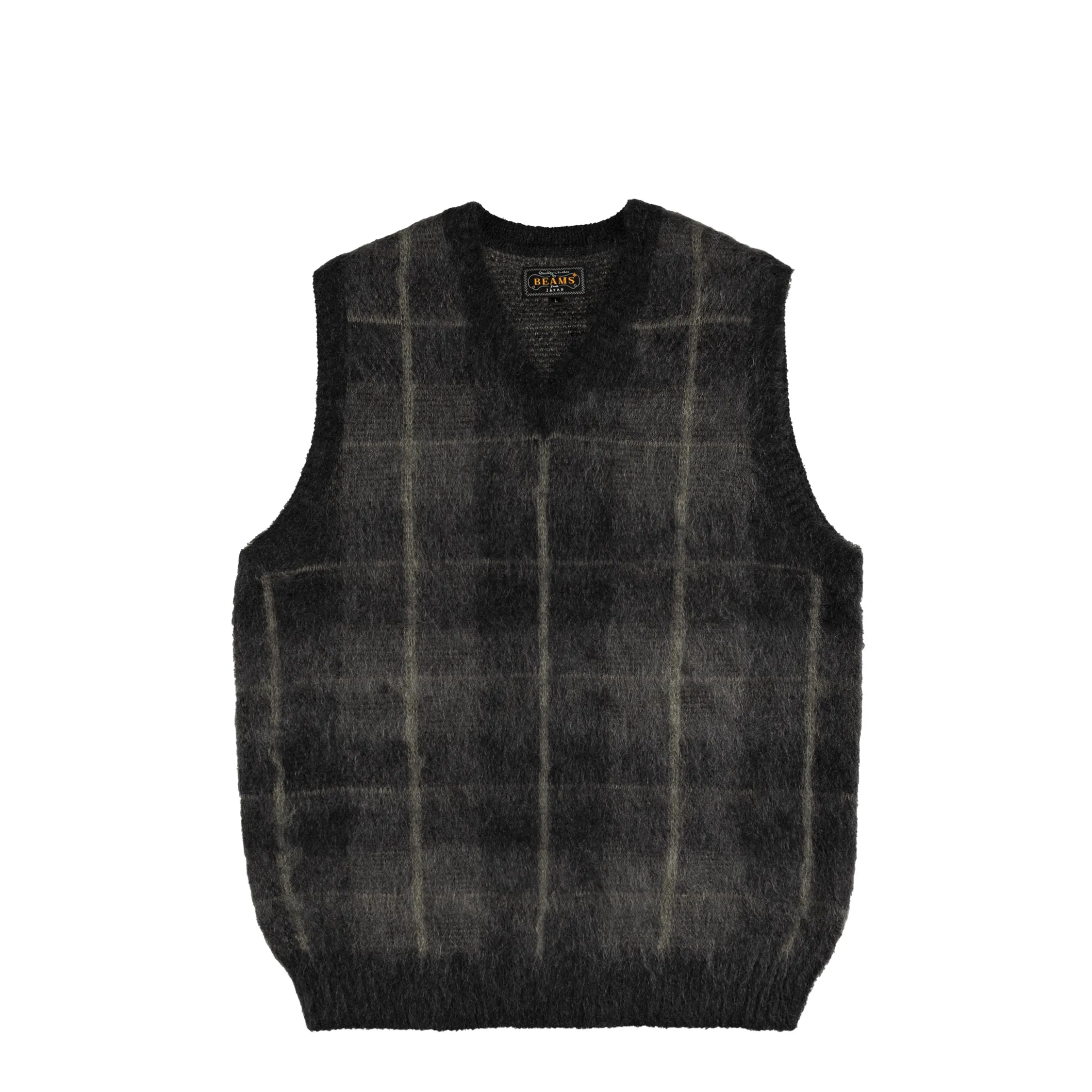 Beams Plus Check Vest Mohair sold by Asphalt Gold