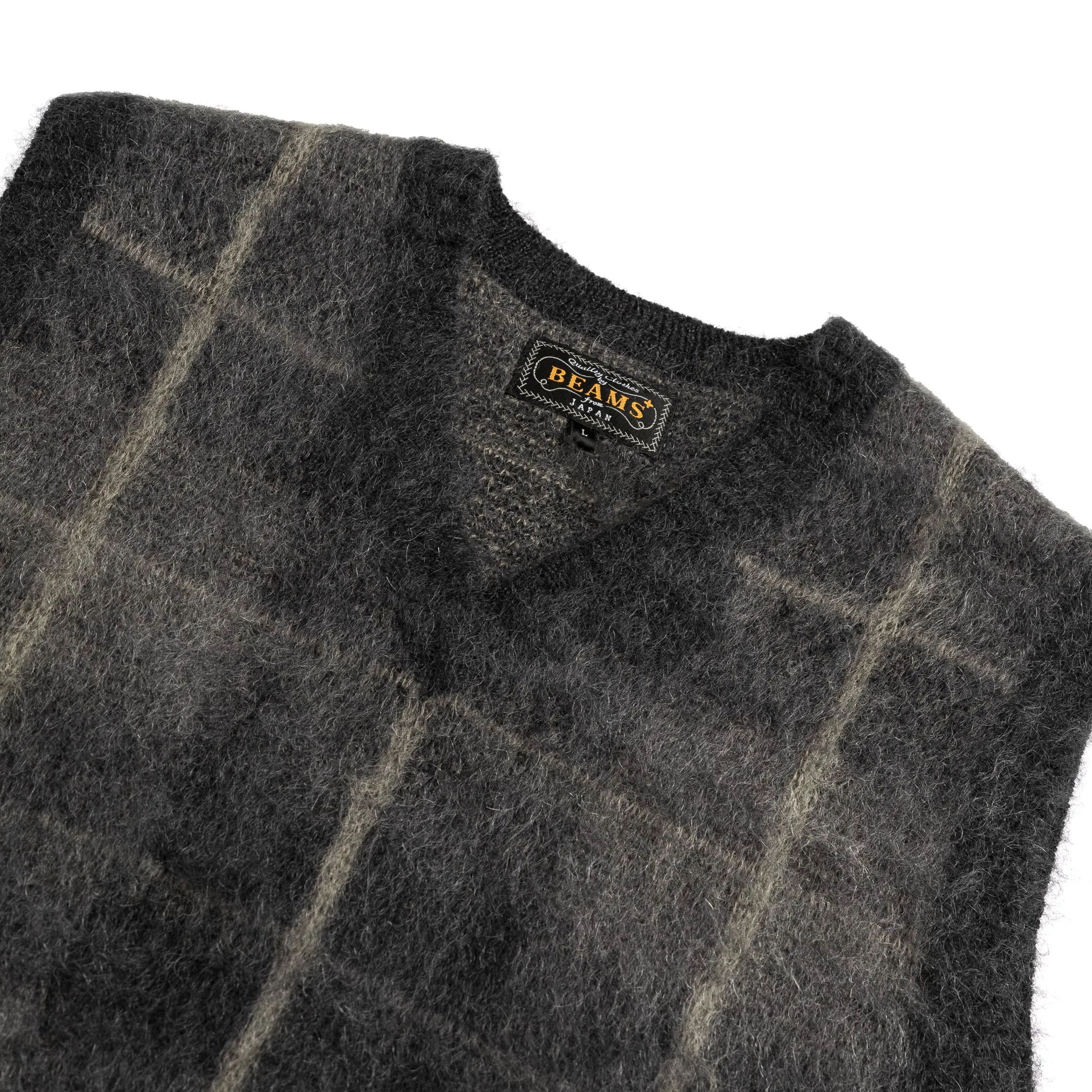 Beams Plus Check Vest Mohair sold by Asphalt Gold product image thumbnail 2