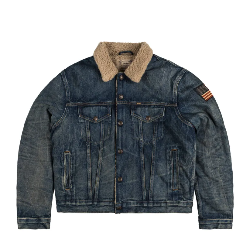 Polo Ralph Lauren Fleece-Lined Denim Trucker Jacket sold by Asphalt Gold