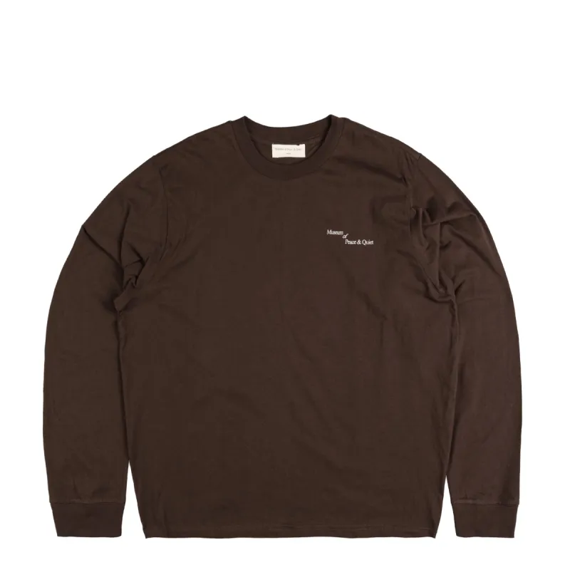 Museum of Peace & Quiet Italic Longsleeve Shirt sold by Asphalt Gold