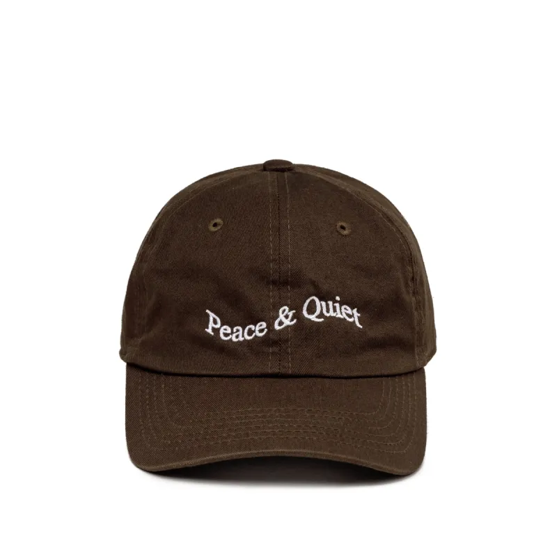 Museum of Peace & Quiet Wordmark Dad Hat sold by Asphalt Gold