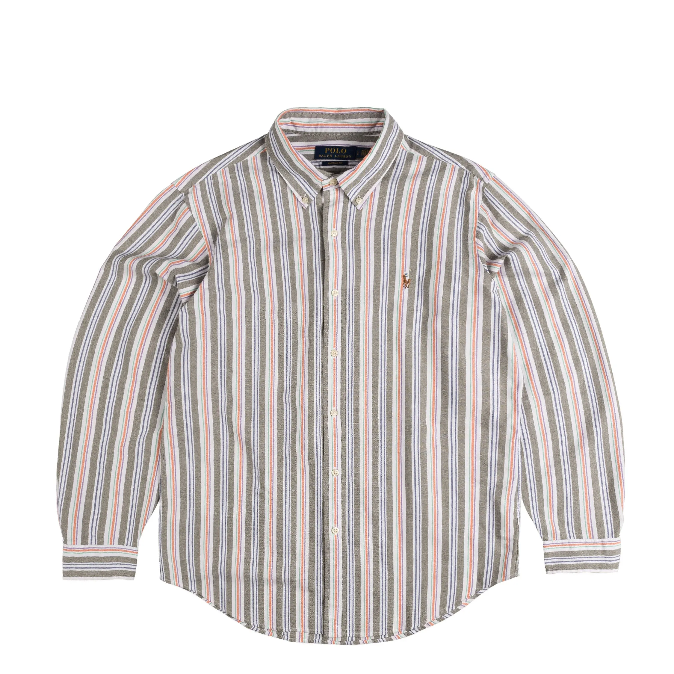 Polo Ralph Lauren Custom Fit Striped Oxford Shirt sold by Asphalt Gold