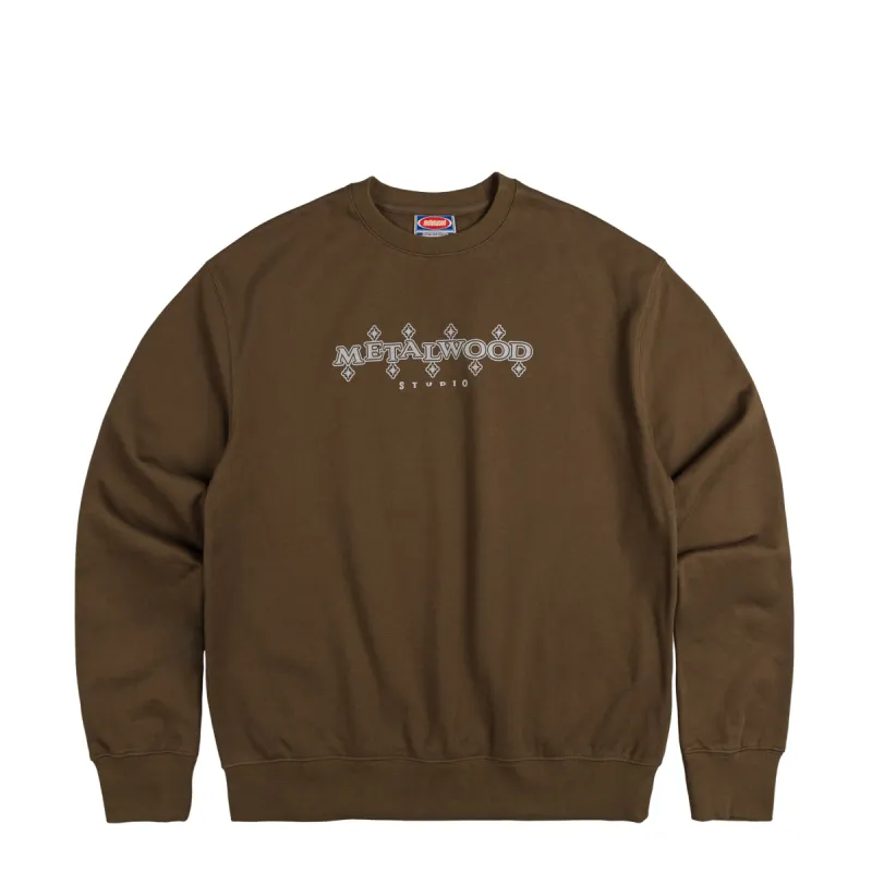 Metalwood Diamonds Crewneck Sweatshirt sold by Asphalt Gold