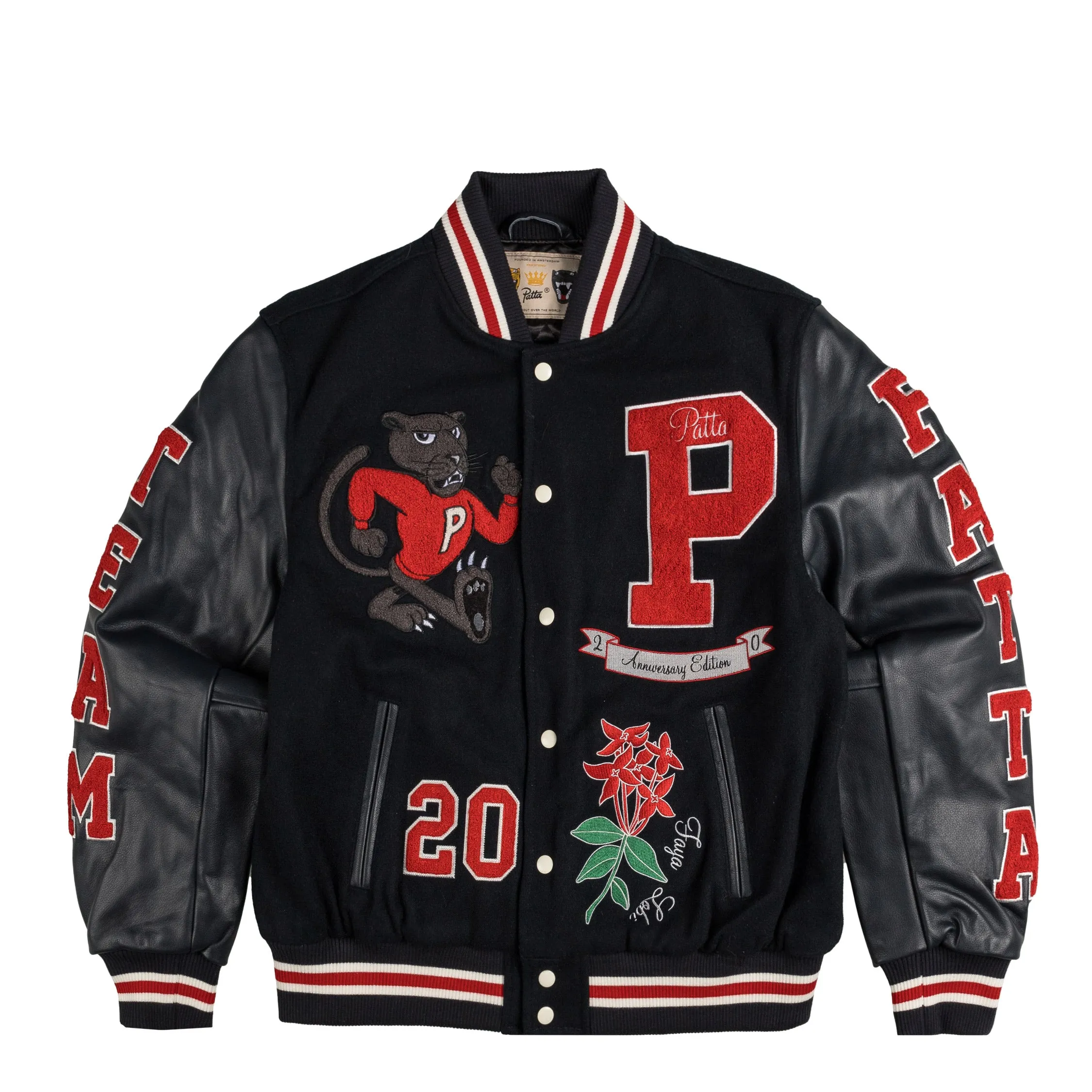 Patta 20th Anniversary Varsity Jacket sold by Asphalt Gold