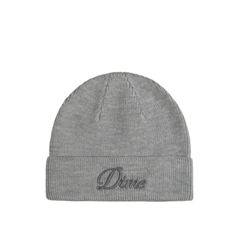 Dime Cursive Wool Fold Beanie sold by Asphalt Gold