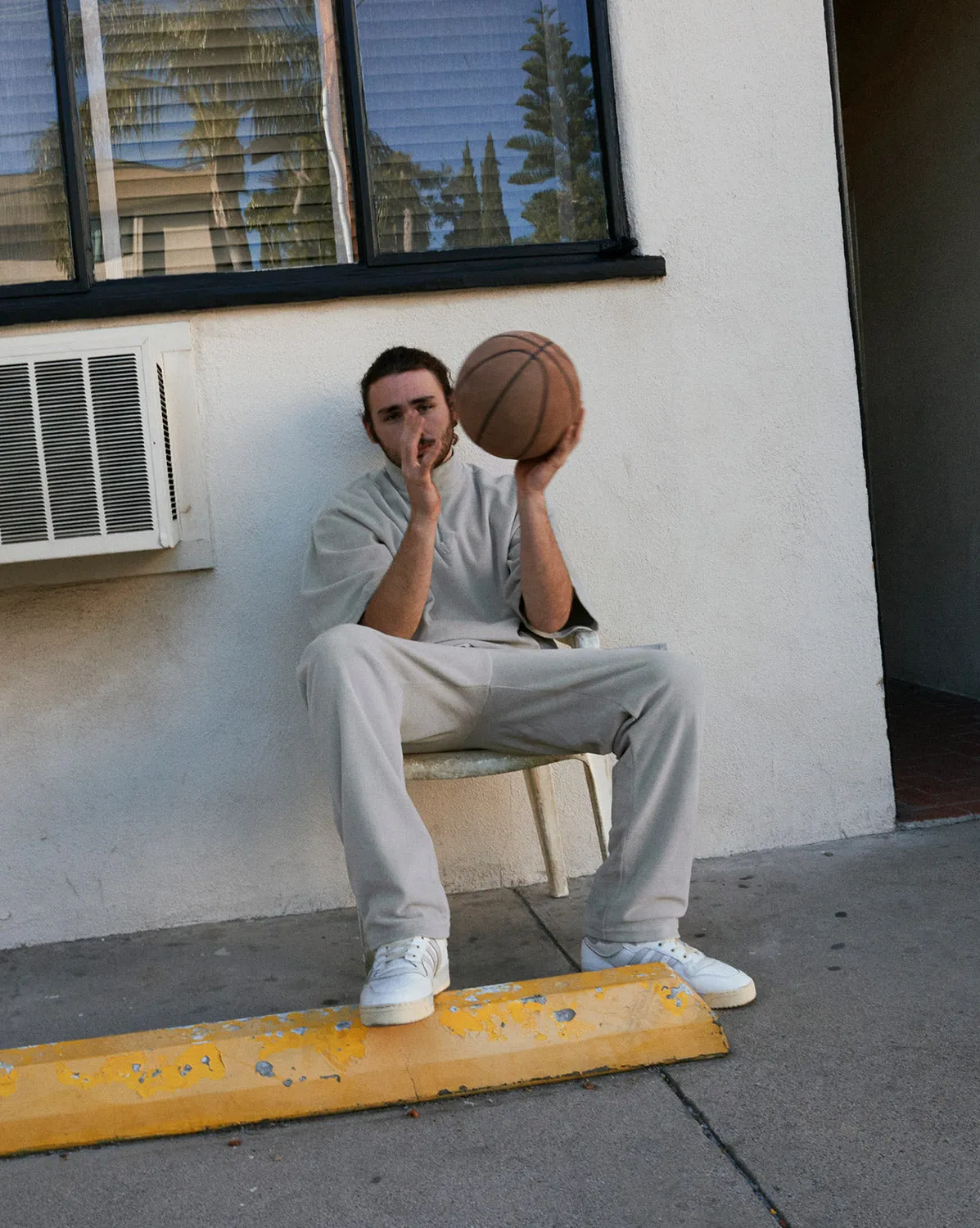 Adidas Basketball Velour Half-Zip Sweatshirt sold by Asphalt Gold product image thumbnail 4