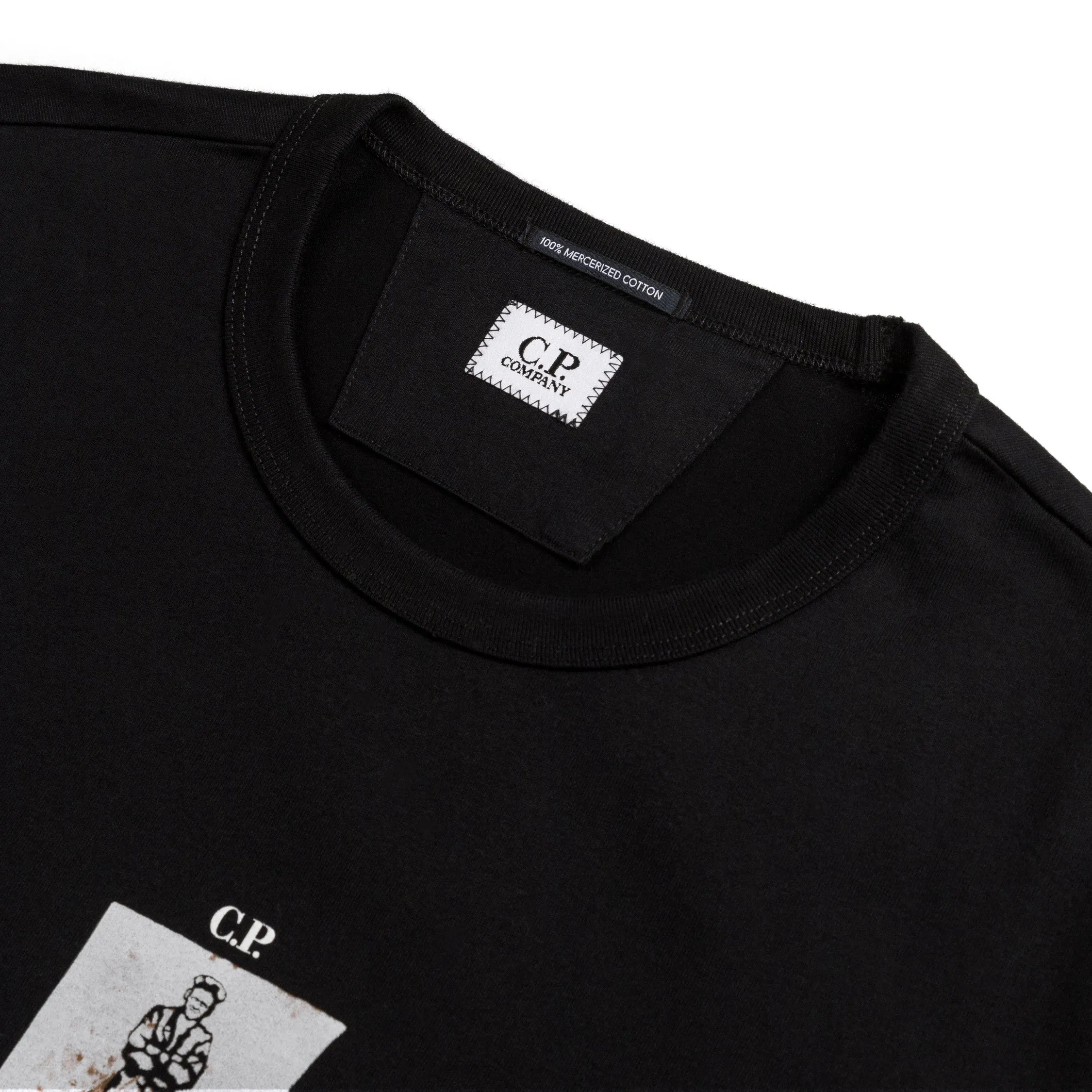 C.P. Company 30/2 Mercerized Jersey Twisted Graphic T-shirt sold by Asphalt Gold product image thumbnail 4