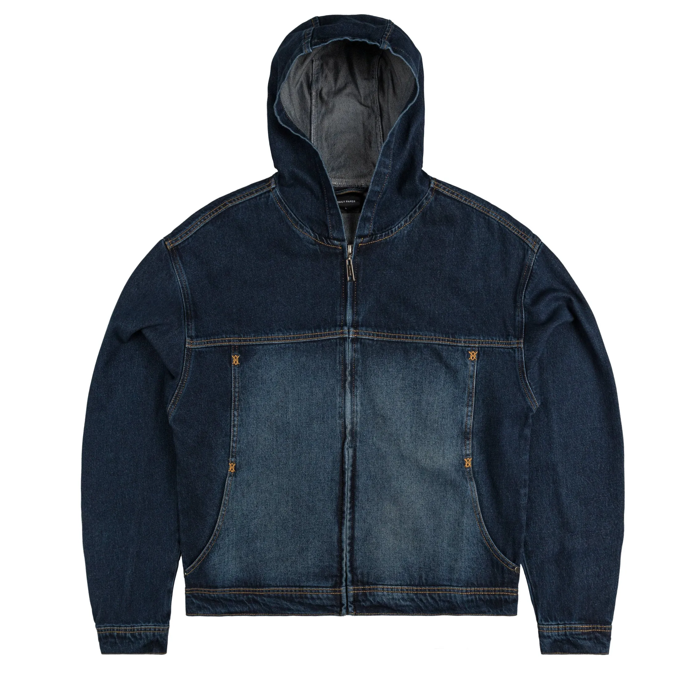 Daily Paper Indigo Washed Denim Jacket sold by Asphalt Gold