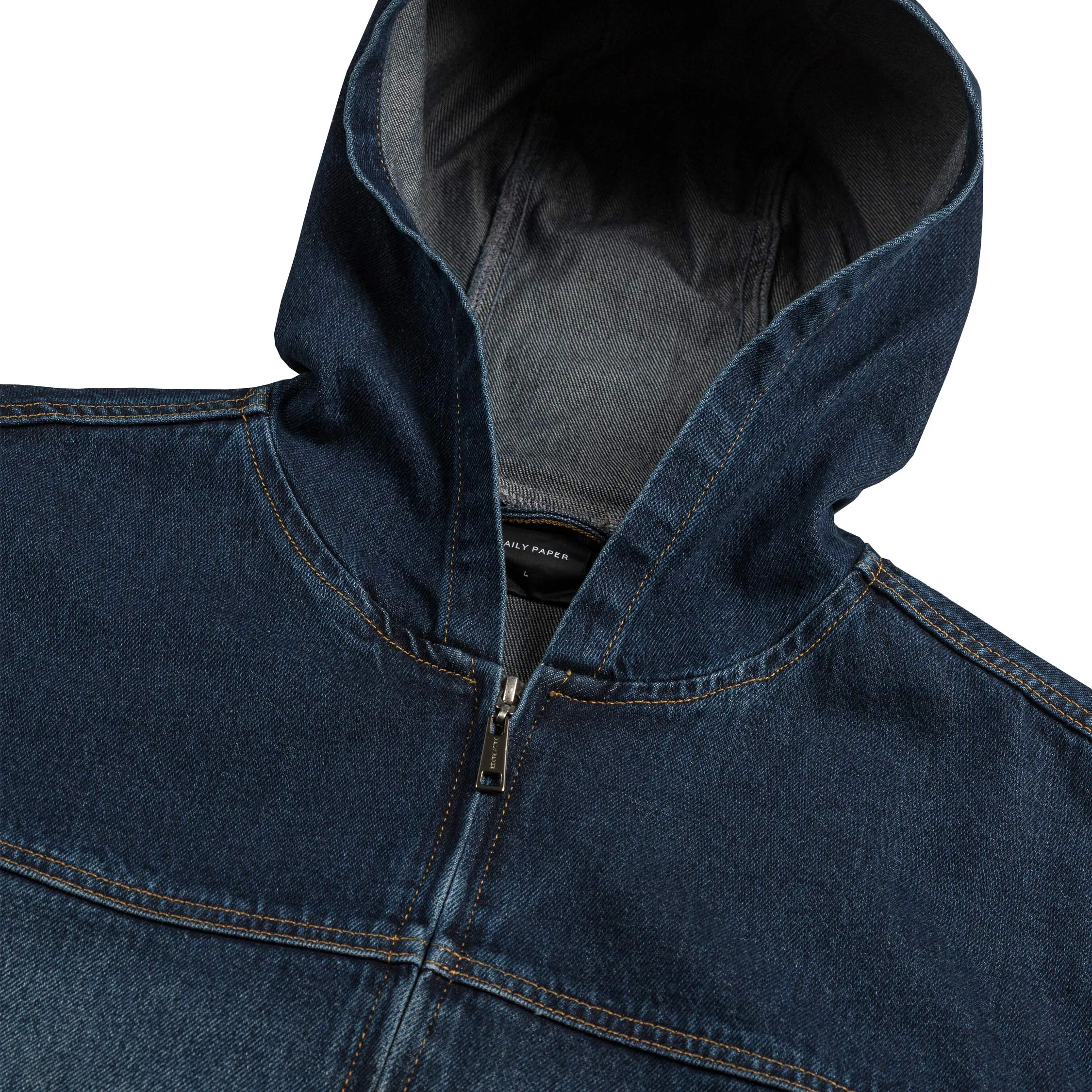Daily Paper Indigo Washed Denim Jacket sold by Asphalt Gold product image thumbnail 3