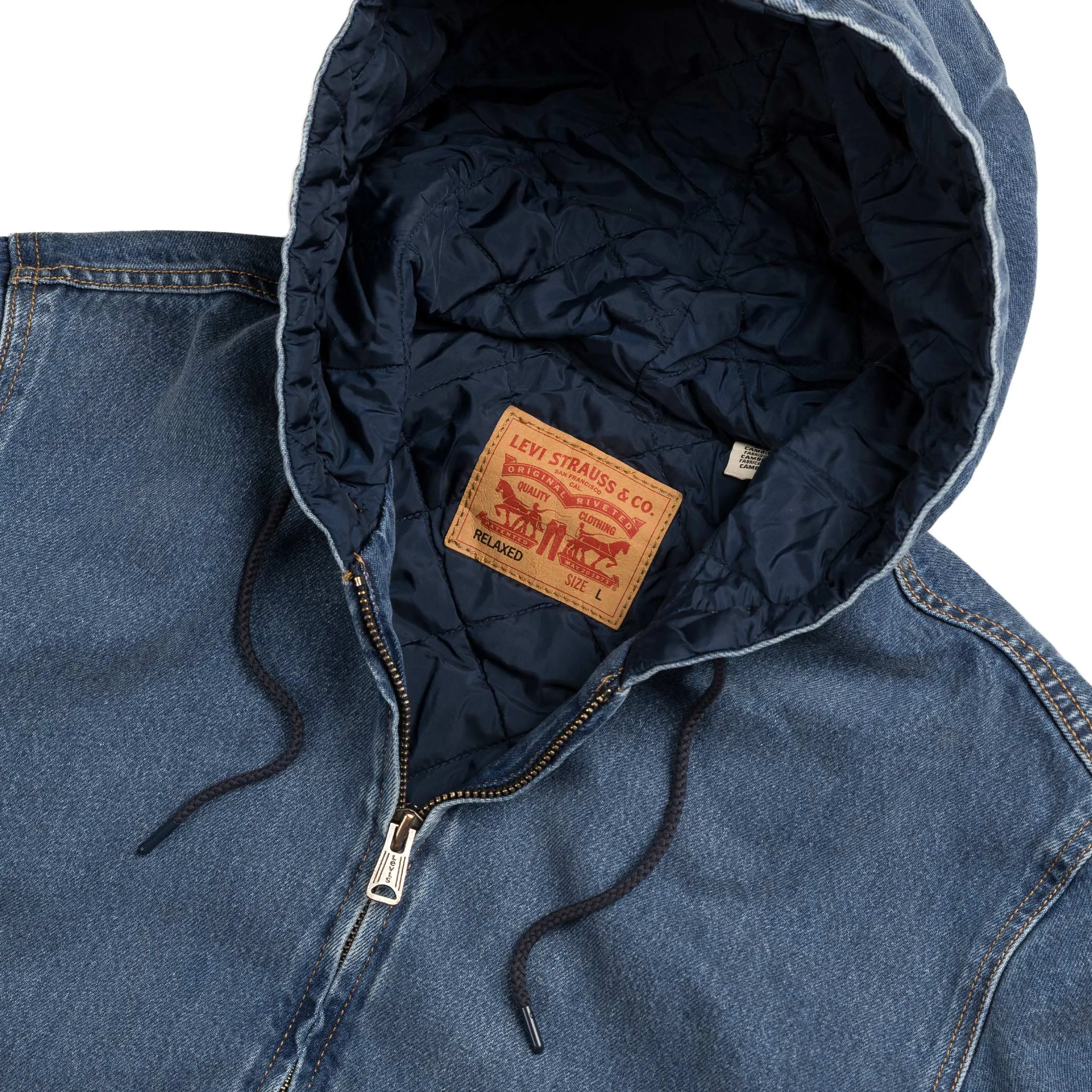 Levi's Portrero Denim Hoodie sold by Asphalt Gold product image thumbnail 4