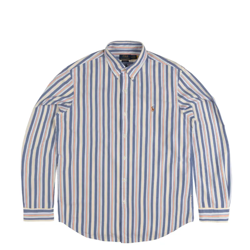 Polo Ralph Lauren	Custom Fit Striped Oxford Shirt sold by Asphalt Gold