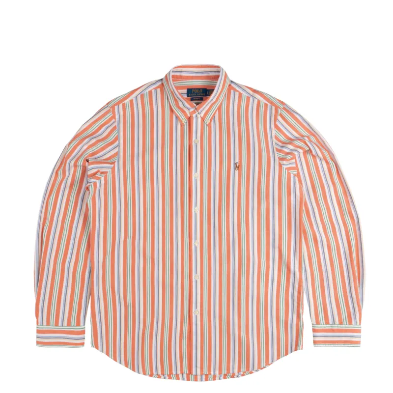 Polo Ralph Lauren	Custom Fit Striped Oxford Shirt sold by Asphalt Gold
