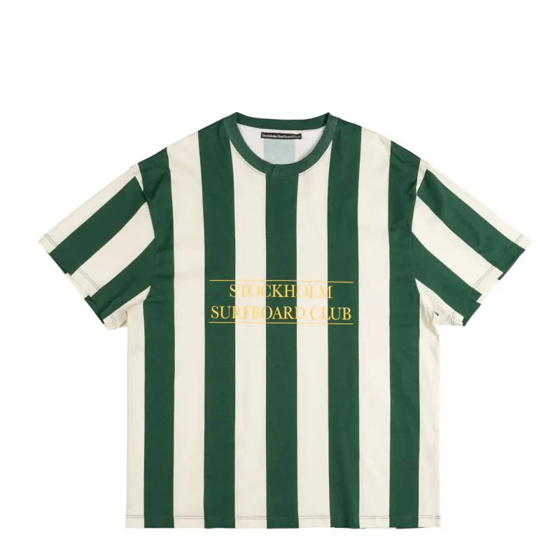 Stockholm Surfboard Club Box Tee Stripe sold by Asphalt Gold